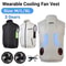 Cooling Vest Ice Fan Vest Wearable Cooling Fan Vest For Hot Weather Work 0