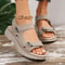 Womens Summer Wedge Sandals Lightweight Non Slip Platform 9