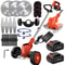 Cordless Lawn Trimmer Weed Wacker With 2 Li Ion Batteries And 3 Blade Types 8