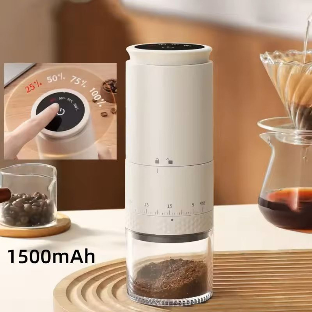 Electric Conical Burr Coffee Grinder With Adjustable Settings 0