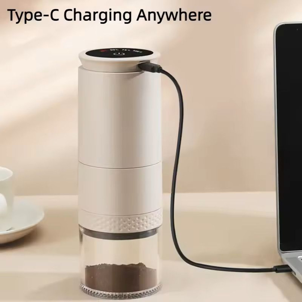 Electric Conical Burr Coffee Grinder With Adjustable Settings 4