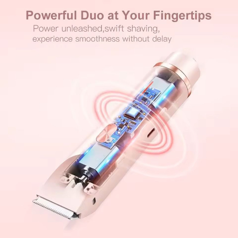 Women 2 In 1 Dual Head Electric Shaver And Trimmer 3
