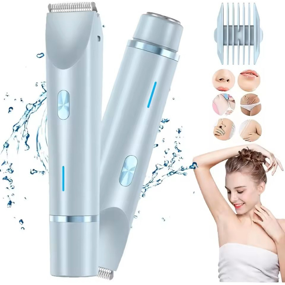 Women 2 In 1 Dual Head Electric Shaver And Trimmer 8