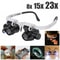 Adjustable LED Head Mounted Jeweler Magnifier 8X 15X 23X 0