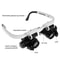 Adjustable LED Head Mounted Jeweler Magnifier 8X 15X 23X 1