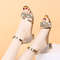 Womens Gold And Silver Low Heel Open Toe Sandals 2