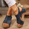 Womens Soft Platform Slide Sandals Lightweight Summer Footwear 6