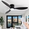 IRALAN Ceiling Fan With Light Reversible DC Motor 6 Speed Dimmable 6