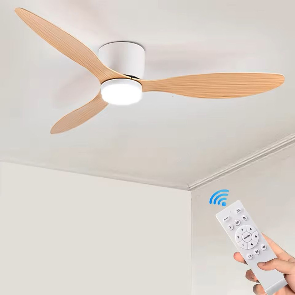 IRALAN Ceiling Fan With Light Reversible DC Motor 6 Speed Dimmable 8