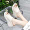 Women Sandals Black Wedge Platform Orthopedic Open Toe Slides 0