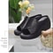 Women Sandals Black Wedge Platform Orthopedic Open Toe Slides 7