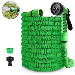 expandable garden hose 25ft to 200ft high pressure magic hose with spray gun