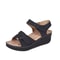 Women Summer Wedge Sandals Open Toe Soft Walking Shoes 4