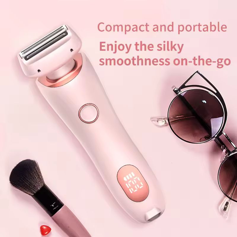 Portable Waterproof 2 In 1 Women Electric Shaver And Bikini Trimmer 5
