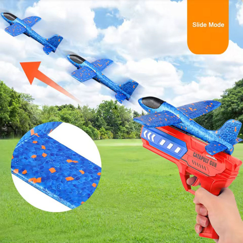 Foam Catapult Airplane Launcher Toy With Optional LED For Kids 1