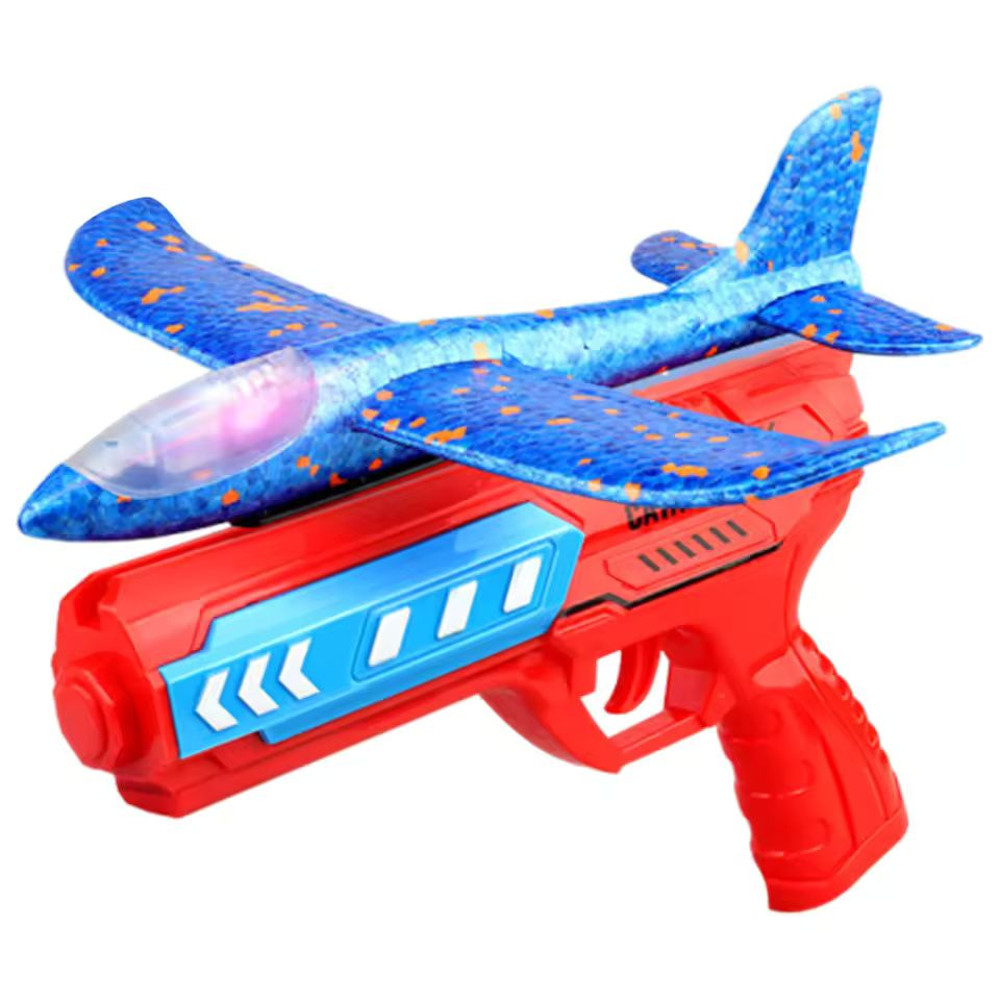 Foam Catapult Airplane Launcher Toy With Optional LED For Kids 7