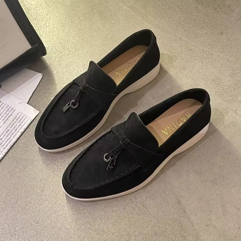 Spring Autumn Large Size Soft Sole Loafers Women British Style Flat Shoes 2