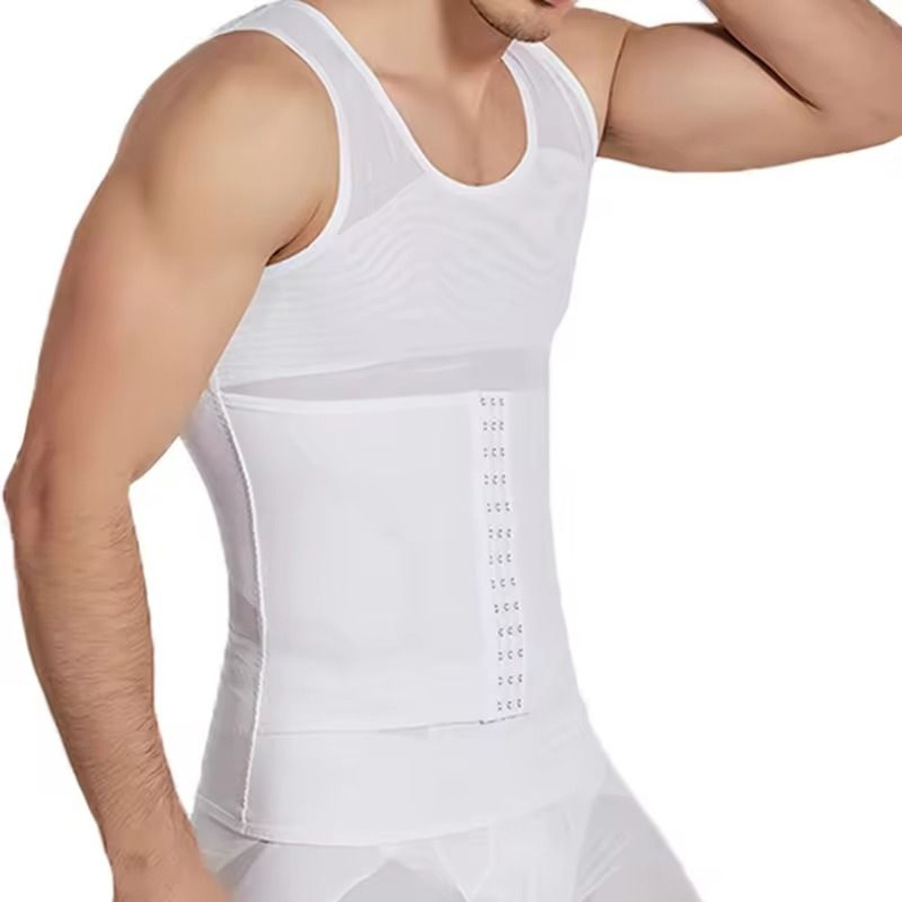 Mens Compression Shaper Vest For Chest And Tummy Slimming Support 6