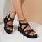 Women Summer Wedge Sandals With Elastic Back Strap Lightweight EVA Soles 13