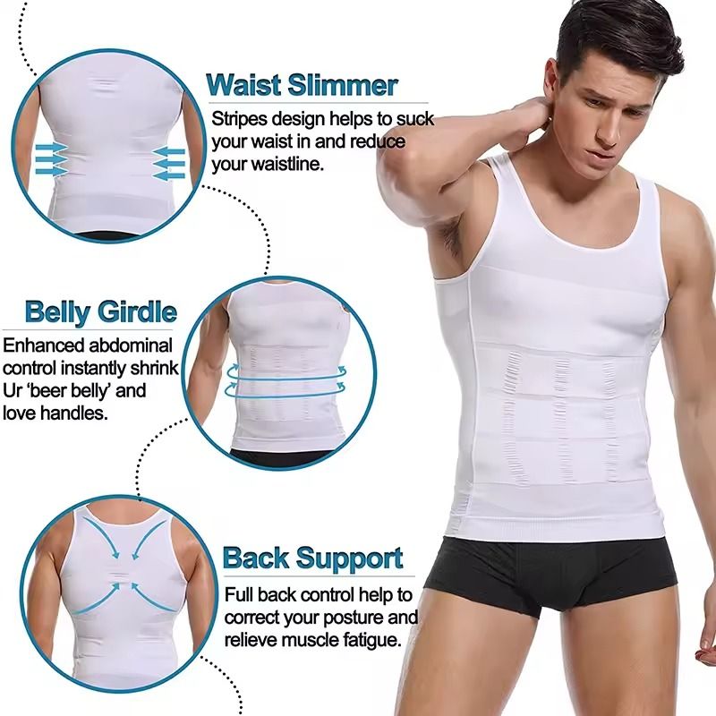 Mens Compression Shaper Tank Top For Abs And Tummy Control 2