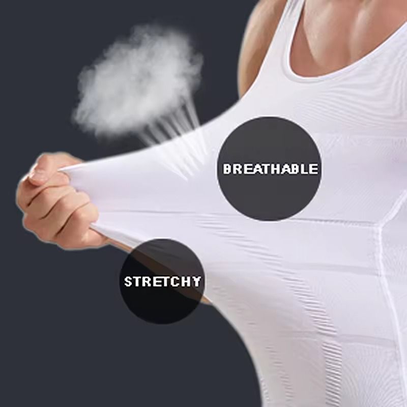 Mens Compression Shaper Tank Top For Abs And Tummy Control 4