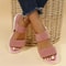 Womens Knit Elastic Wedge Sandals Lightweight Slip On Summer Comfort Shoes 1