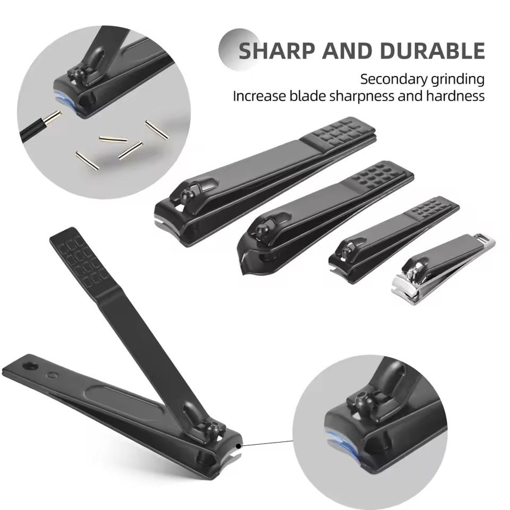 Professional Stainless Steel Manicure And Pedicure Set Grooming Kit With Scissors And Nail Tools 3