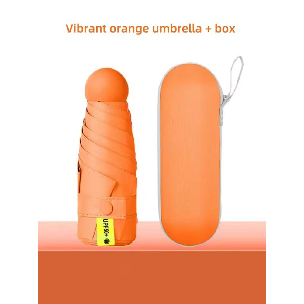 Portable Mini Umbrella With UV Coating And Reinforced Ribs For Sunny And Rainy Days 11