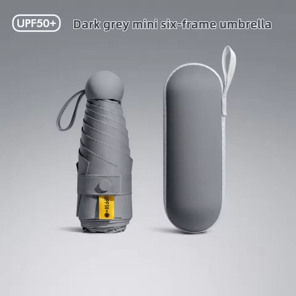 Portable Mini Umbrella With UV Coating And Reinforced Ribs For Sunny And Rainy Days 14