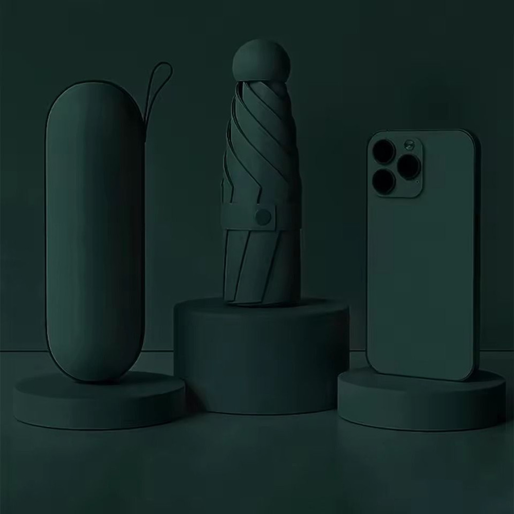 Portable Mini Umbrella With UV Coating And Reinforced Ribs For Sunny And Rainy Days 8