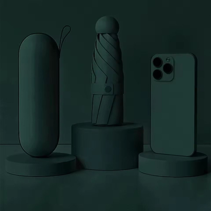 Portable Mini Umbrella With UV Coating And Reinforced Ribs For Sunny And Rainy Days 8