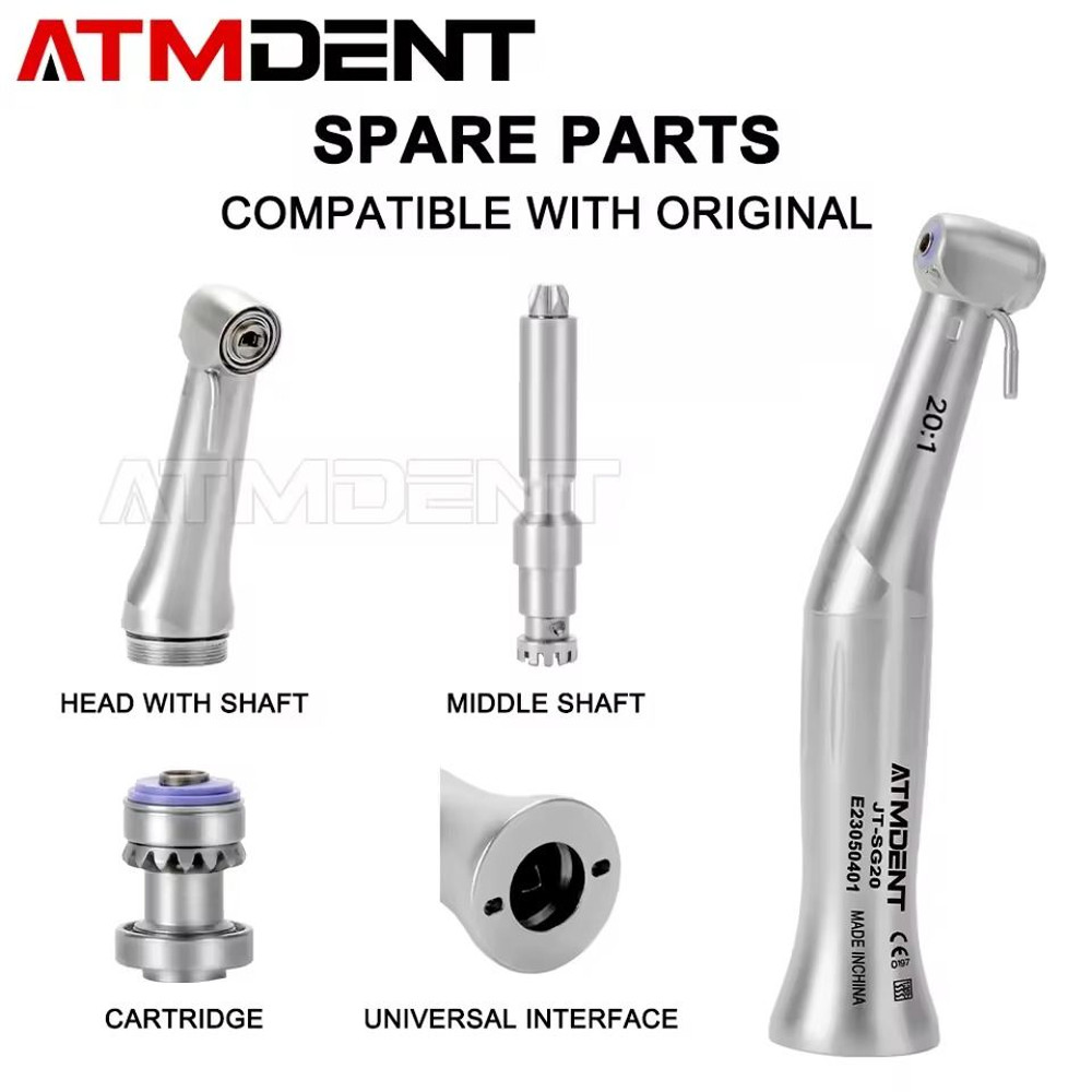 Dental Implant Contra Angle 201 Slow Speed Handpiece For E Type Micromotor 1