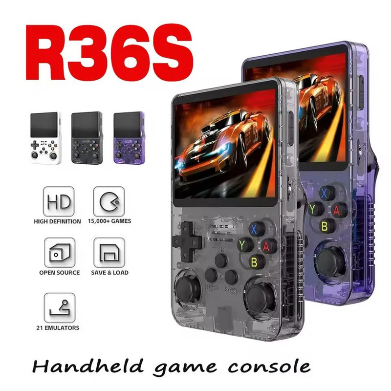 Retro Handheld Game Console R36S 35 Inch Linux System With 128GB Memory 0