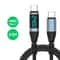 240W Type C To Type C Super Fast Charging Cable With Digital Display For IPhone Samsung Huawei 7