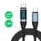 240W Type C To Type C Super Fast Charging Cable With Digital Display For IPhone Samsung Huawei 8
