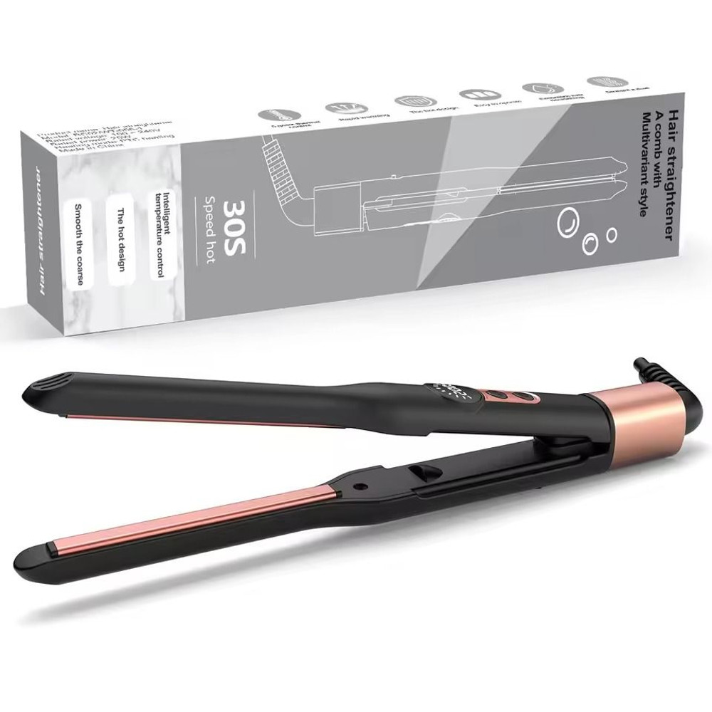 Mini 3 By 10 Inch Pencil Flat Iron For Short Hair Beard And Pixie Cuts Ceramic Tourmaline Hair Str 1