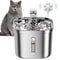 Stainless Steel Cat Fountain With Sensor And Quiet Ultra Filtration System 0