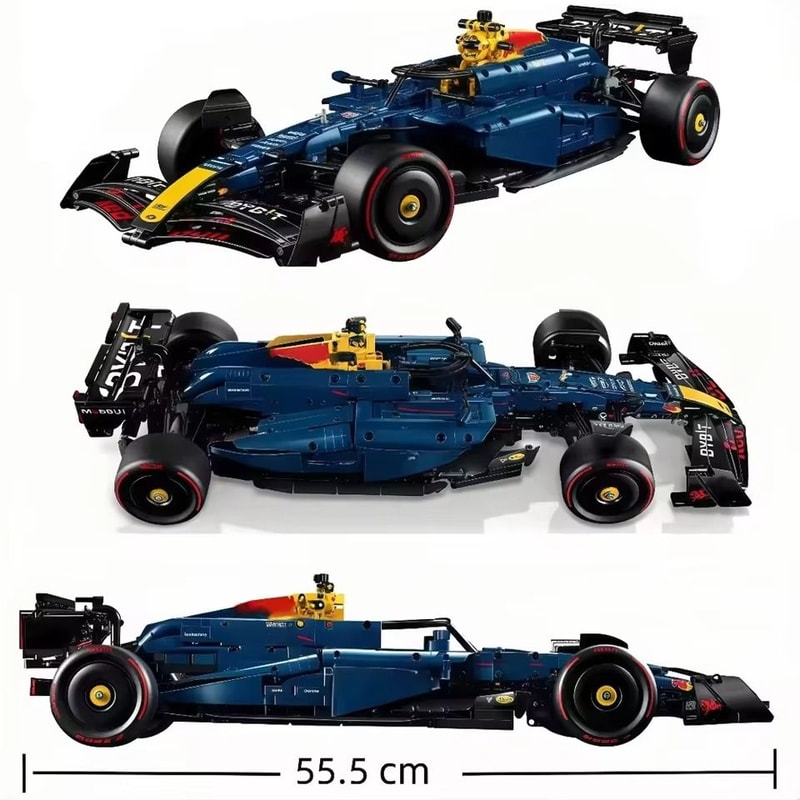 RB20 F1 Racing Car 42206 Building Blocks Kit 1639PCS Technical MOC Assembly Model Car Bricks Adult 4