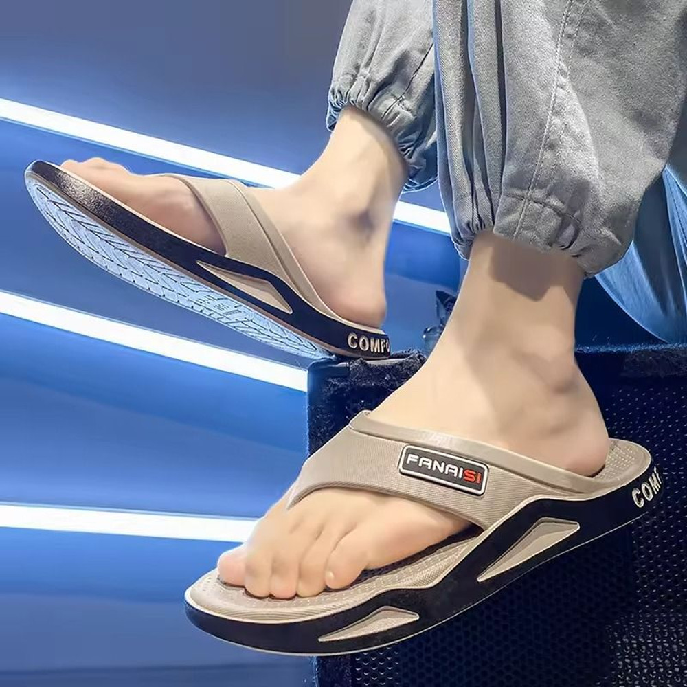 Summer Mens Flip Flops Comfortable Outdoor Beach Sandals Casual House Shoes 3