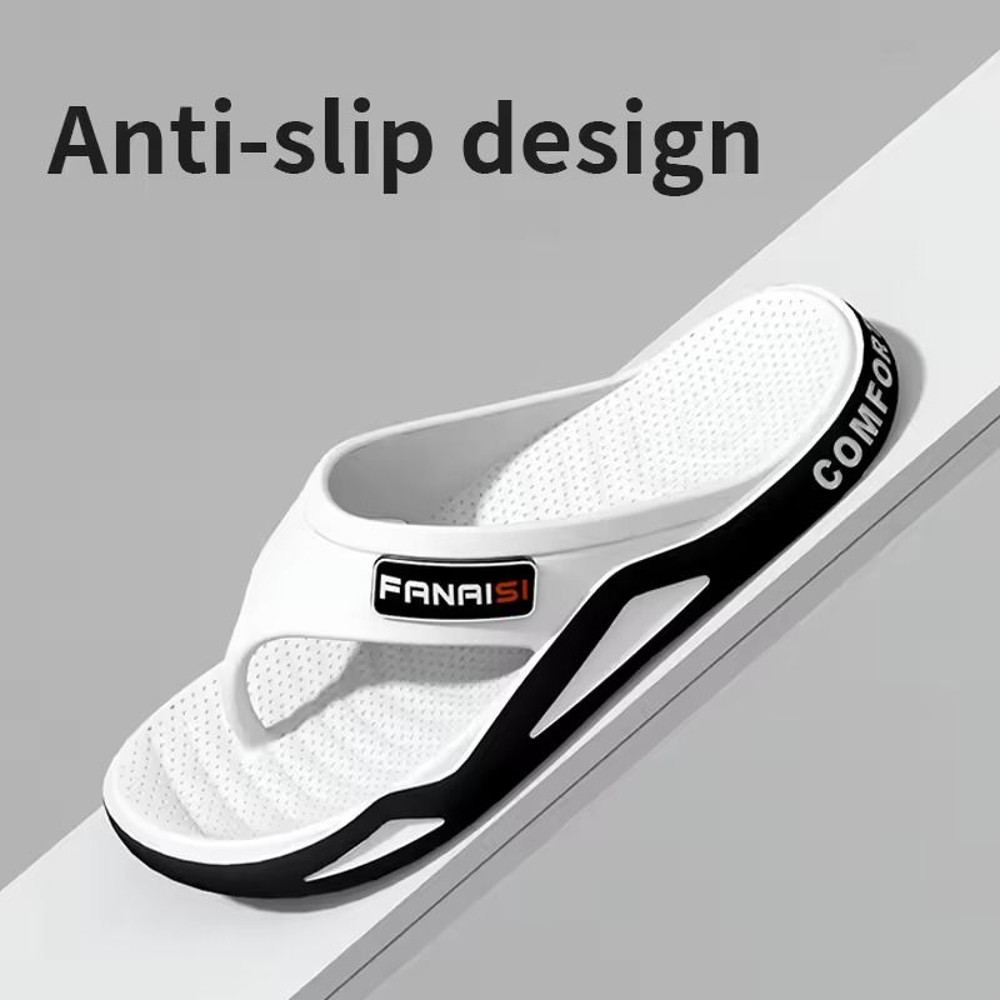 Summer Mens Flip Flops Comfortable Outdoor Beach Sandals Casual House Shoes 4
