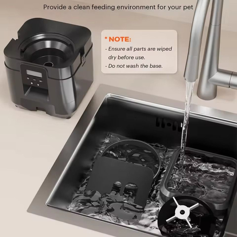 Smart Pet Feeder With Timed Food Dispensing For Cats And Dogs 4