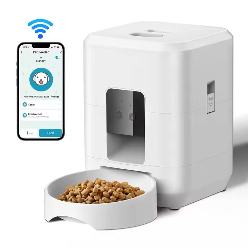 Smart Pet Feeder With Timed Food Dispensing For Cats And Dogs 5