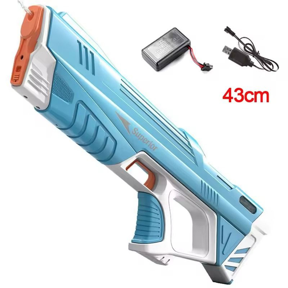 Electric Water Gun For Kids 43cm Automatic High Power Blaster With Water Storage For Summer Outdoor 0