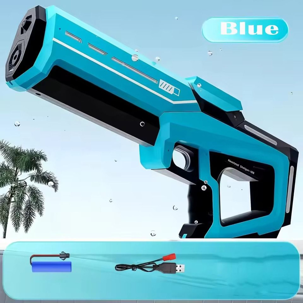 Electric Water Gun For Kids 43cm Automatic High Power Blaster With Water Storage For Summer Outdoor 10