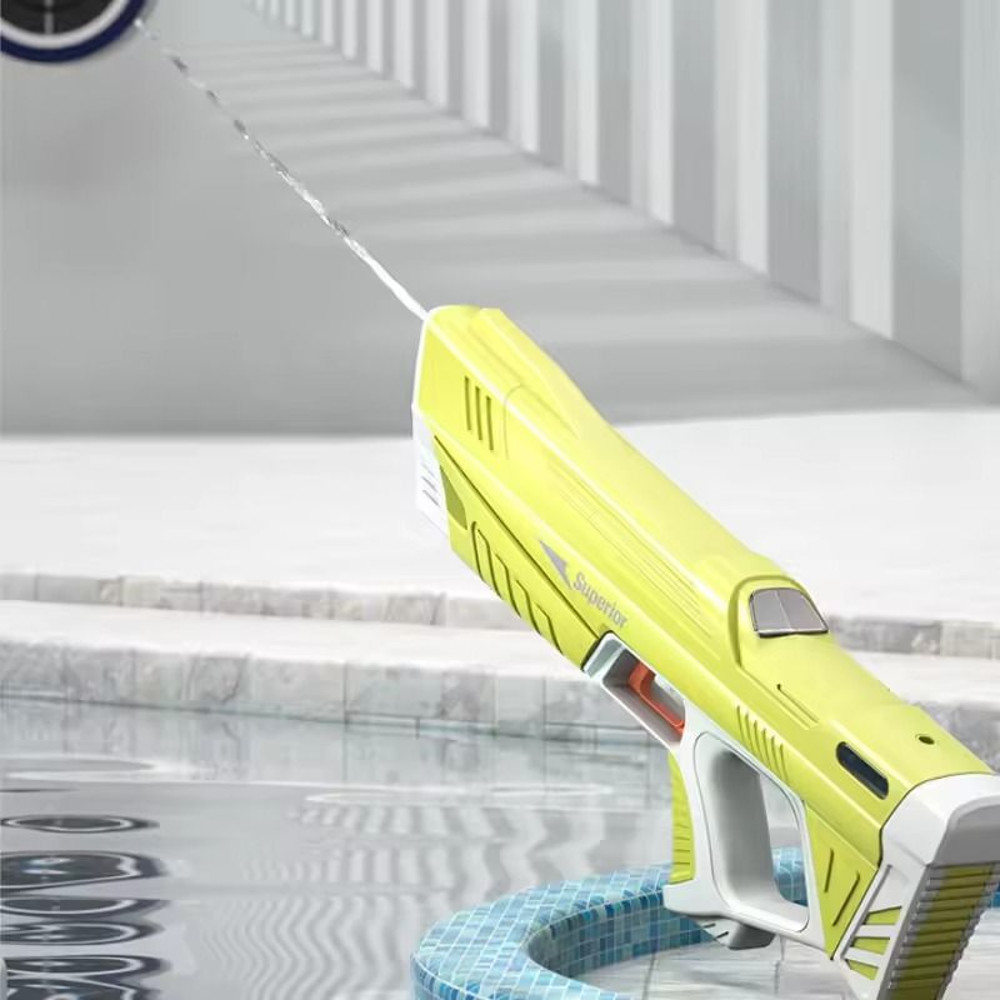 Electric Water Gun For Kids 43cm Automatic High Power Blaster With Water Storage For Summer Outdoor 1