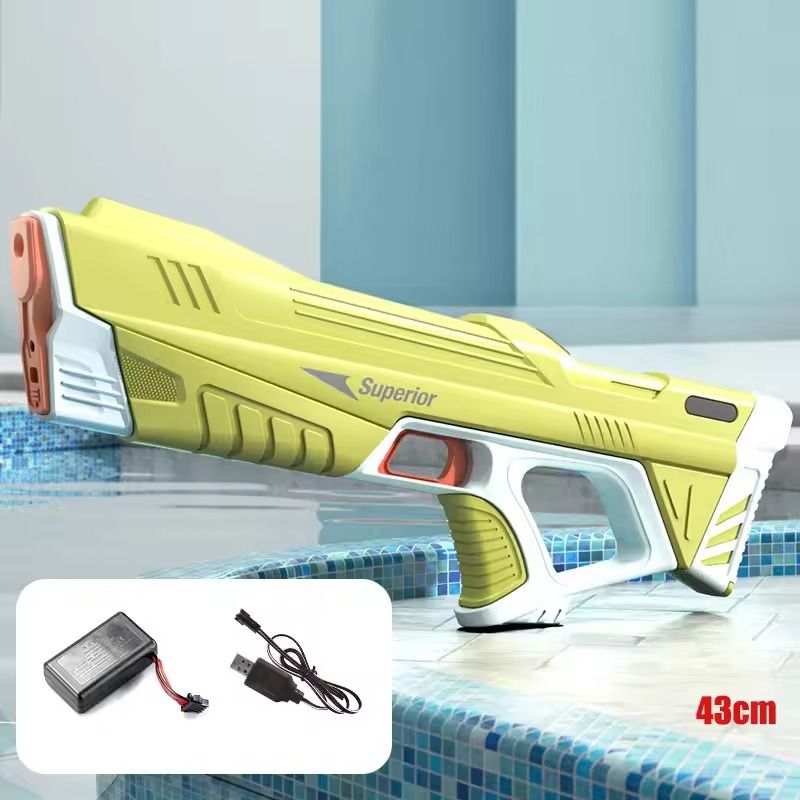 Electric Water Gun For Kids 43cm Automatic High Power Blaster With Water Storage For Summer Outdoor 6