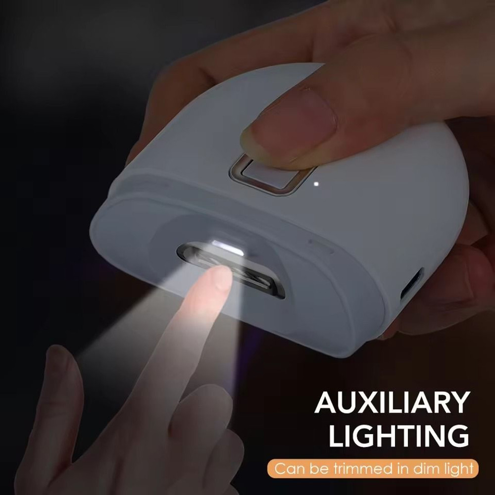 Electric Nail Clipper With LED Light And Nail Polishing Grinder For Children And Adults 1