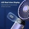Rechargeable Foldable Mini Fan With LED Display And Adjustable Speeds 1