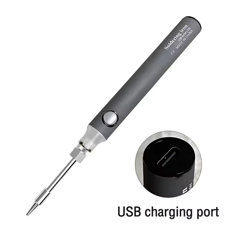 Portable USB Rechargeable Soldering Iron With Wireless Charging 8W Electric Welding Tool 2
