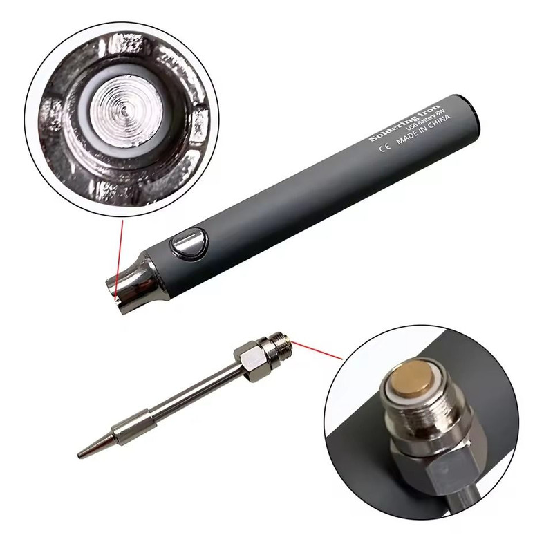 Portable USB Rechargeable Soldering Iron With Wireless Charging 8W Electric Welding Tool 3
